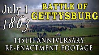 Civil War "Battle of Gettysburg July 1, 1863" 145th Anniversary Re-enactment Footage