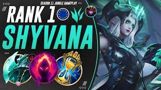 Rank 1 BUFFED Shyvana Jungle: Carry Games With SMART Scaling And Teamfighting... And AP Nukes