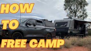 Advice for new caravanners on how to free camp