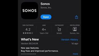 New Sonos App Update 80.04.04 - Whats new?