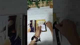 Блокнот деревянный с кожанным корешком