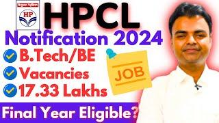 HPCL Recruitment 2024- Salary, Syllabus Test Series, Latest Govt Jobs for BTech Mechanical by HPCL