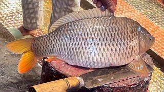 Amazing Cutting Skills | Big Carp Fish Cutting By Expert Fish Cutter