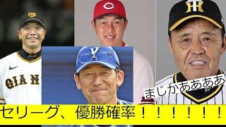 セリーグ、優勝確率！！！！！