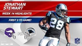 Jonathan Stewart's 3 TD Game, 1st Time in Career! | Vikings vs. Panthers | Wk 14 Player Highlights