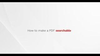 How to Make a PDF Searchable