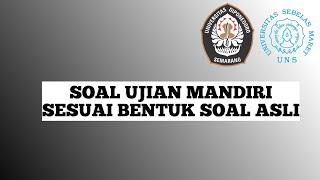 Soal Ujian Mandiri UNS UNDIP 2024