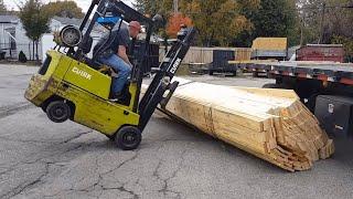 TOP 25 Amazing Forklift Operator Fails - Fastest Idiots Forklift, Truck & Car Driving Win Skills #2