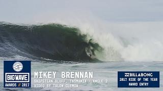 Mikey Brennan at Shipstern Bluff 2  - 2017 Billabong Ride of the Year Entry - WSL Big Wave Awards