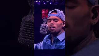 Tears flow as Chris Brown sings “Residuals” #chrisbrown #rnb