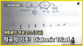 [작곡레슨] 가장 기본이 되는 Diatonic Triad 의 이해 (곡 예시: Let It Be 화성 진행 분석)ㅣ작곡기초 작곡독학