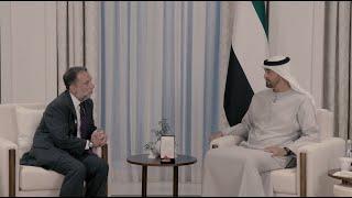 Sheikh Mohammed bin Zayed of the UAE with Institute Exec. Dir. Dr. Robert Satloff