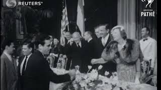 USA / ROYAL: Queen and Prince of Netherlands tours Hollywood (1952)