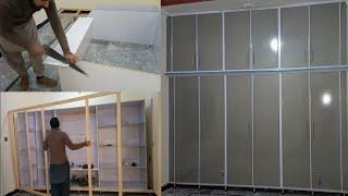 How to make beautiful wardrobe closet/Bedroom Almari design 2023/Wardrobe cabinet in plywood#wood