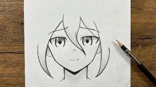 Easy cute anime girl drawing | how to draw anime girl step-by-step