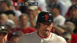 2010 NLDS Gm 3: Huff's single ties game in 9th