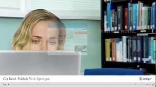 Get Read. Publish With Springer.