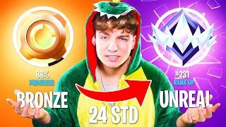 Von UNRANKED zu UNREAL in 24 STUNDEN in OG FORTNITE! 