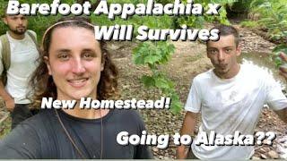 Hanging w/ @willsurvives at the Appalachian Off-Grid Homestead Build… we’re going to ALASKA???