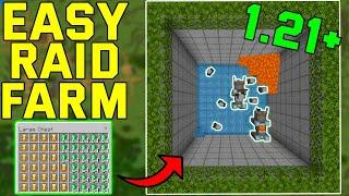 EASIEST AND BEST Raid Farm Minecraft Bedrock 1.21! (Bedrock/Mcpe/Ps4/Xbox)