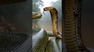 King Cobra vs King Anaconda  #ai #kingcobra #shorts