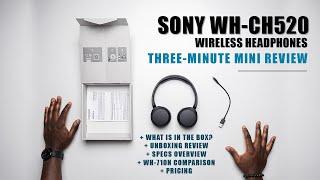 Three-Minute Review of @Sony WH-CH520 Wireless Headphones // 4K #sonyheadphones #headphonereviews