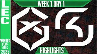 GX vs SK Highlights | LEC Winter Playoffs BO1 W1D1 2025 | GiantX vs SK Gaming