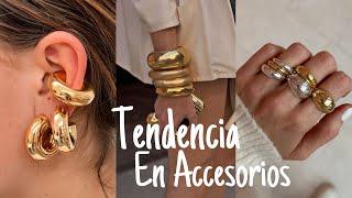 Accesorios CHUNKY nuevo estilo, tendencia maximalista en aretes y ear cuffs