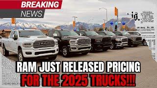 It's Official: RAM Has Lost Their Minds! Pricing Released On 2025 Top Trims...