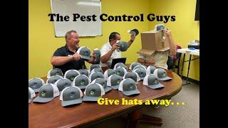 The Pest Control Guys give away some hats!