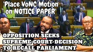 PNG Opposition’s Push for Immediate Parliament Recall & VONC (TUMURIESA, NOMANE & TEMU - PRESS CONF)