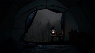 Gentle rain sound on tent - Even rhythm for deep sleep, white noise 10h