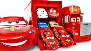 Disney Pixar mack Truck Hauler Disney Cars Lightning Mcqueen Car Toys Unboxing Satisfying ASMR