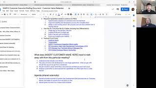 Customer Executive Briefing Doc Walk Through with Nico Ochoa