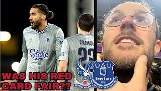 Everton SURVIVE After CONTROVERSIAL Calvert-Lewin RED CARD!!| Crystal Palace vs Everton Vlog