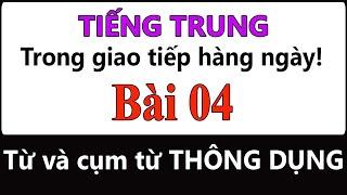 Bài 4 | Từ và cụm từ tiếng Trung thông dụng trong giao tiếp hàng ngày