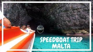 SPEED BOAT TRIP TO THE CAVES & BLUE LAGOON - MALTA