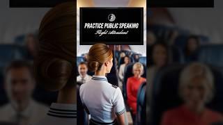 #TeleprompterChallenge | Could you be a Flight Attendant? ️#english #learningenglish #reading