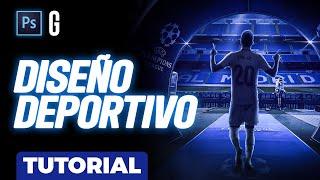 Photoshop Tutorial | Diseño Deportivo Paso a Paso + PSD | Sport Poster Design STEP by STEP