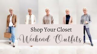 Shop Your Closet for Weekend Outfits #fashion