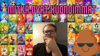 disney klassikot huonoimmasta parhaimpaan osa 1/4 huonoimmat