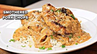 The Best Smothered Pork Chops Ever| How To Make Southern Smothered Pork Chops