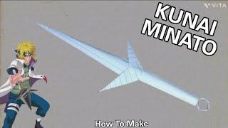 MAKING MINATO KUNAI FROM PAPER - ( How To Make a Paper kunai