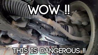 I have never seen this before!! Severe suspension noise on this KIA leads to an unusual find !