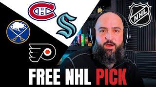 Free NHL Parlay | Sabres vs Flyers | Kraken vs Canadiens