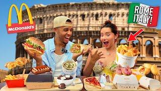 TRYING MCDONALD'S IN ROME ITALY!! (INTERNATIONAL MENU)