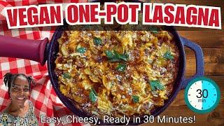 Vegan One-Pot Stove-Top Lasagna – Easy, Cheesy, and Ready in Just 30 Minutes!