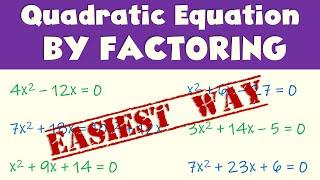 Solving Quadratic Equations by Factoring | AC Method | Ms Rosette