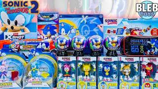 Sonic the Hedgehog toy collection | Sonic Buildable Figures | Water Blaster | no talking review ASMR