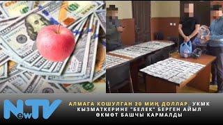 Алмага кошулган 20 миң доллар. УКМК кызматкерине "белек" берген айыл өкмөт башчы кармалды